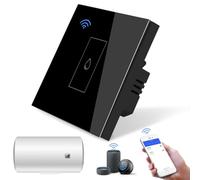 Interrupteur intelligent pour chauffage à immersion, interrupteur de chauffe-eau WiFi 40 A 8000 W avec minuterie, interrupteur de chaudière tactile intelligent 40 A 8000 W fonctionne avec Amazon Alexa