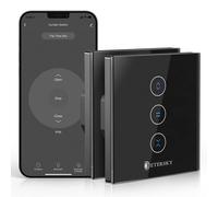 Interrupteur intelligent pour stores, Wi-Fi, avec minuterie, modèle tactile, pack de 2