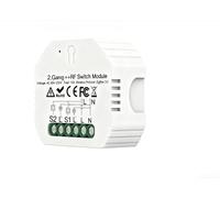 Interrupteur Intelligent pour zigbee 2 Gang pour Tuya pour Smart Life | pour zigbee 3.0 stable, hub requis, compatible pour tuya pour Smart Life, 2 gang indépendant, installation murale EU/UK
