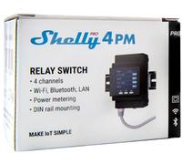 Interrupteur intelligent ShellyLAN Wi-Fi et BT, compteur d'énergie 4 canaux 40 A