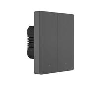 Interrupteur Intelligent SONOFF M5 Matter avec Wi-Fi 2.4GHz Interrupteur Murial 2 Bouton avec Minuterie et Commande Vocale(Type 80)
