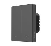 Interrupteur Intelligent SONOFF M5 Matter avec Wi-Fi 2.4GHz, Interrupteur Murial 2 Bouton avec Minuterie et Commande Vocale, Compatible avec Matter, Alexa et Google Home, Fil Neutre Requis (Type 80)