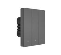 Interrupteur Intelligent SONOFF M5 Matter avec Wi-Fi 2.4GHz Interrupteur Murial 3 Bouton avec Minuterie et Commande Vocale(Type 80)