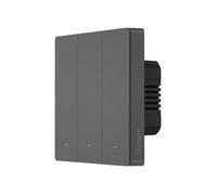 Interrupteur Intelligent SONOFF M5 Matter avec Wi-Fi 2.4GHz Interrupteur Murial 3 Bouton avec Minuterie et Commande Vocale(Type 86)
