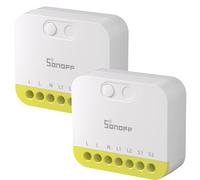 Interrupteur intelligent SONOFF MINI Duo-L Zigbee - Sans neutre, Zigbee 3.0, 2 canaux, 16A, compatible avec Alexa/Google Home, minuterie intelligente et automatisation, compact, pack de 2