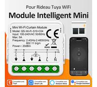 Interrupteur Intelligent Tuya WiFi pour Rideaux Module pour Stores et Volets, Compatible avec Alexa, Google Home et Assistant