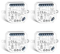 Interrupteur intelligent WiFi intégré, module relais pour stores électriques, rideaux, volets et stores, minuterie, interrupteur de volet, minuterie pour moteur de volet (4)