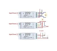 Interrupteur intelligent WiFi Tuya 2 canaux avec minuterie et télécommande 85-265 V USB 5 V 2,4 GHz, module domotique Smartlife