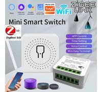 Interrupteur intelligent WiFi/Zigbee 3.0, module relais 16A 20A, contrôle bidirectionnel, compatible avec l'application Tuya Smart Life, Alexa Home Assistant WIFI 20A