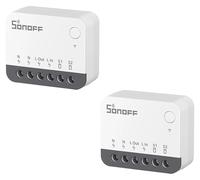 Interrupteur intelligent Zigbee, fonction deà distance, design compact, ZBMINIR2, lot de 2