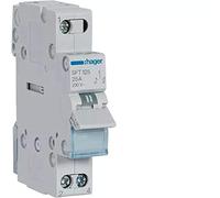 interrupteur inverseur - 1 pôles - 25a - amont - i / 0 / ii - hager sft125