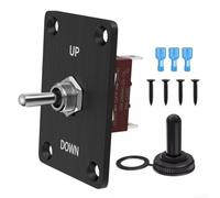 Interrupteur Inverseur 12V DC Momentané 30A Boîtier | pour fonction momentané (ON)-OFF-(ON), inverse pour la polarité pour changer le câblage, idéal pour moteurs(3 Pin)