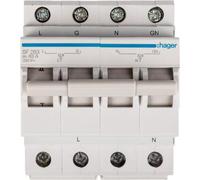 Interrupteur inverseur 1P+N I-0-II 63A 230VAC Hager SF263
