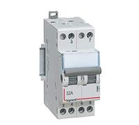 Interrupteur-inverseur modulaire double va-et-vient 400V~ - 2 modules