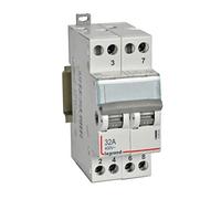 Legrand Interrupteur-inverseur modulaire double va-et-vient à point milieu 250V~ 32A 2 modules