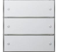 Interrupteur KNX Gira 3 touches Confort 3f, blanc pur brillant, 1 pièce.