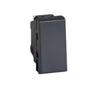 Interrupteur - LEGRAND - MOSAIC POUSSOIR 6A 1 MODULE - Anthracite - A encastrer - Filaire