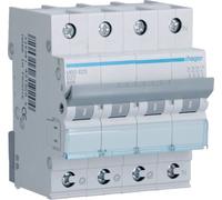 Interrupteur LS Hager, 3P+N, 6 kA, B-25 A, QC, 4 M, 1 pièce.