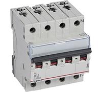 Interrupteur LS Legrand, 10 kA, B 32 A, 3 pôles + N, 4 TE, 1 pièce.