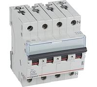 Interrupteur LS Legrand, 10 kA, C, 32 A/3 pôles + N, 4 TE, 1 pièce.