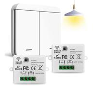 Interrupteur lumineux sans fil avec télécommande, pour éclairage intérieur et extérieur