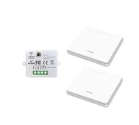 Interrupteur lumineux sans fil, interrupteur intelligent de sécurité émetteur et contrôleur récepteur 10 A, interrupteur sans fil 240 V, interrupteur intelligent compatible avec Google Home
