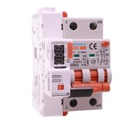 Interrupteur magnétothermique différentiel WIFI Réarmement automatique, RCBO Type A Courbe C, Idn 30 mA / 0,03 A, en 20 A, APP Tuya Smart Life, 2P Vrai 6 kA, 3 modules, télécommande et manuelle