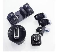 Interrupteur Maître de Vitre Électrique Compatible avec VW Pour Golf 5/6, Pour Jetta, Pour Passat B6, Pour Touran 2003-2012 5ND941431B 5ND959855 Electrique Bouton Fenetre