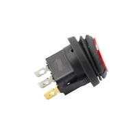 Interrupteur marche/arrêt SPST for bateau rond, bouton d'alimentation 12V 220V(Yellow,220V)