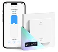 Interrupteur Matter pour stores, maison intelligente, WiFi, 1 pièce, blanc