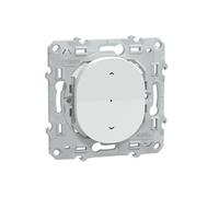 Interrupteur mécanisme OVALIS blanc 4 A zigbee pour volet roulant SCHNEIDER ELECTRIC S320567W
