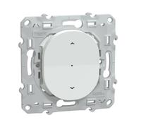 Schneider Electric - Wiser Ovalis - interrupteur volet-roulant - 4A - zigbee - Blanc - S320567W