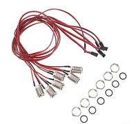 Interrupteur Métal 12mm 12V Étanche IP65 pour Extérieur | Action momentanée, pour retour automatique, métal pour robuste, étanche IP65, montage 12mm facile