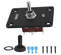 Interrupteur métal 3 pour broches (ON)-OFF-(ON) pour robuste | Momentané (ON)-OFF-(ON), 12V 30A, IP65 étanche, construction métal pour robuste, 10000 cycles vie