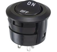 Interrupteur Miyama 706036 Interrupteur à bascule DS-059S-ON 250 V/AC 3 A 2 x Off/On à accrochage 1 pc(s)