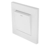 Interrupteur Mural 10a 220v Panneau Simple Élégant pour Maison | Blanc, Finition PC et Bronze Phosphore Étain, Toucher Délicat, Usage Intérieur, Format 86, Double Commande