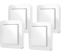 Interrupteur mural Bosch Smart Home pour actionneurs intelligents, montage peu encombrant dans la boîte d'encastrement, pour Bosch Smart Homed'éclairage/de volets roulants II, relais ou variateur, lot