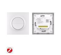 SONOFF Interrupteur mural MINI-ZB2GS-L-E Zigbee 2 canaux Sans neutre 12A Compatible Home Assistant