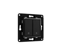 Interrupteur mural double Noir SHELLYWALLSWITCH2BUTTONB ¿ Shelly