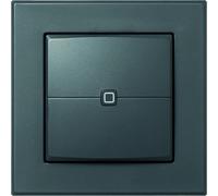 Interrupteur mural HOMEMATIC, double, anthracite, 1 pièce.