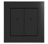 Interrupteur mural iNELS MATTER, 4 boutons, alimenté par batterie, finition noire mate