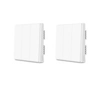 Interrupteur mural intelligent Aqara, connectivité Zigbee, pas de neutre nécessaire, 2X D1 Pas de neutre 3K