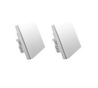 Interrupteur mural intelligent Aqara, connectivité Zigbee, pas de neutre nécessaire, 2X Pas de neutre 1clé