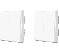 Interrupteur mural intelligent, compatibilité ZigBee, télécommande sans fil, 2X D1 Pas de neutre 2K