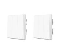 Interrupteur mural intelligent, contrôle sans fil, ne nécessite pas de fil neutre, modèle 2X avec neutre, série 3K D1