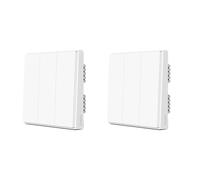 Interrupteur mural intelligent, pas besoin de neutre, technologie radio ZigBee, D1 No neutre 3KX2