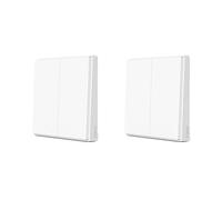 Interrupteur mural intelligent, pas besoin de neutre, technologie radio ZigBee, D1 Wireless 2KeyX2