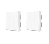 Interrupteur mural intelligent, pas besoin de neutre, technologie radio ZigBee, D1with neutral 3 x2