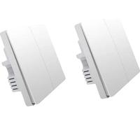 Interrupteur mural intelligent,sans fil, installation simple, 2X Aucun neutre 2 boutons