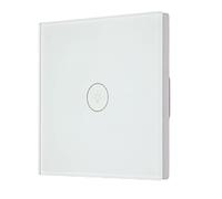 Interrupteur Mural Intelligent Wi Fi 100-240 V, Interrupteur Mural Tactile à Commande Vocale Mains Libres, Avec Fonction Minuterie et Compte à Rebours, Étanche pour Salon, Cuisine, Salle à Manger